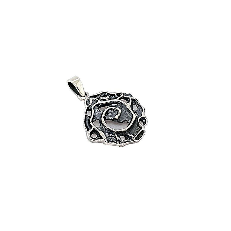 Sikkawala 925 Sterling Silver Oxidised Silver Contemporary Design Pendant For Women 3000255-1