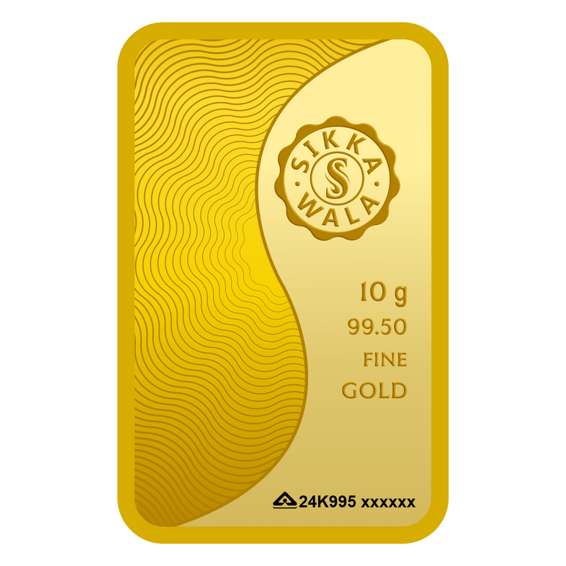 Sikkawala Lotus  24 kt 99.5 Gold Coin 10 gm-SK10GB