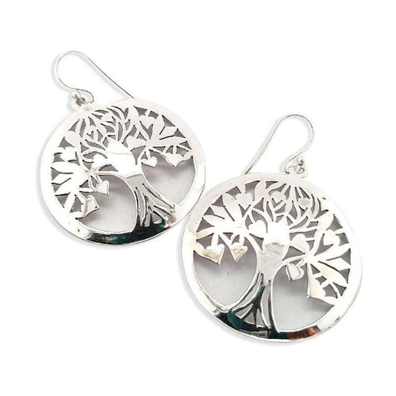 Sikkawala 925 Sterling Silver Oxidised Silver Abstract Dangle Earring For Women 3000303-1