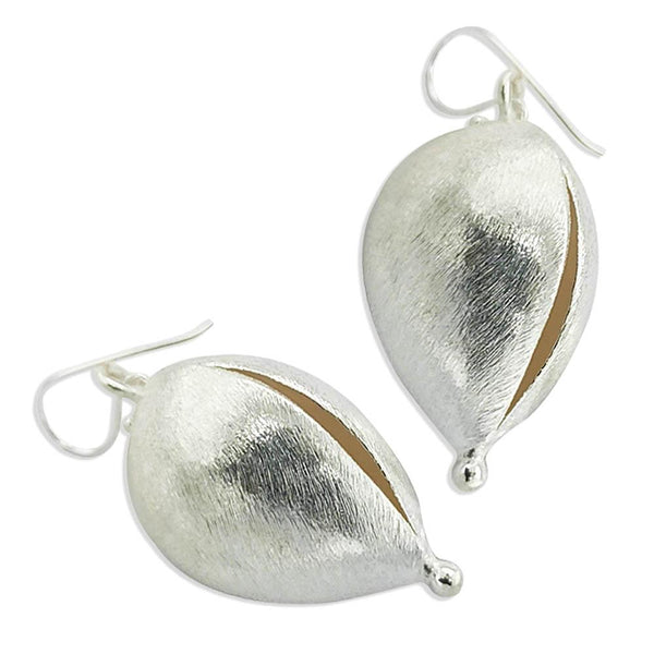 Sikkawala 925 Sterling Silver Oxidised Silver Leaf Dangle Earring For Women 3000323-1