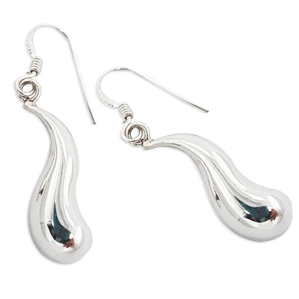 Sikkawala 925 Sterling Silver Oxidised Silver Abstract Dangle Earring For Women 3000337-1