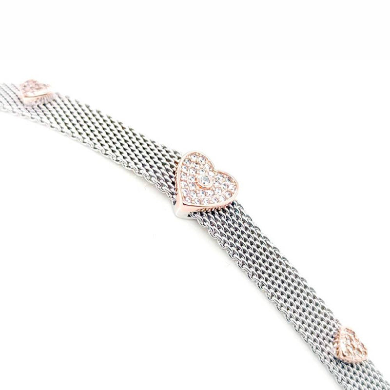 Sikkawala 925 Sterling Silver White Silver Friendship Bracelet For Women 3000034-1