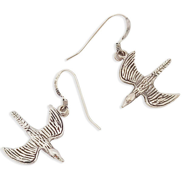 Sikkawala 925 Sterling Silver Oxidised Silver Birds Dangle Earring For Women 3000357-1