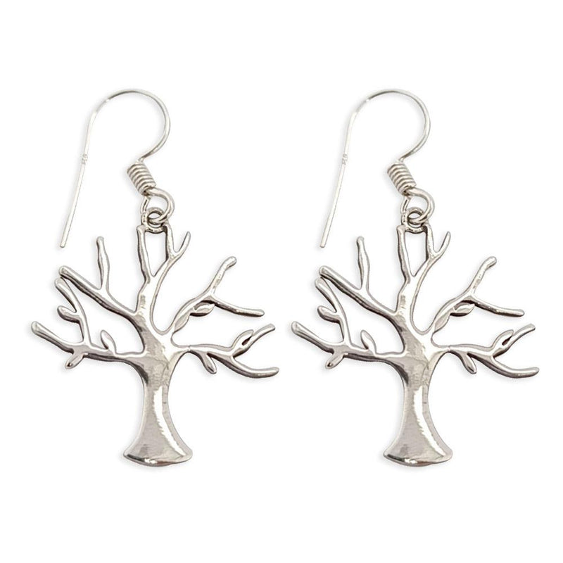 Sikkawala 925 Sterling Silver Oxidised Silver Floral Dangle Earring For Women 3000367-1