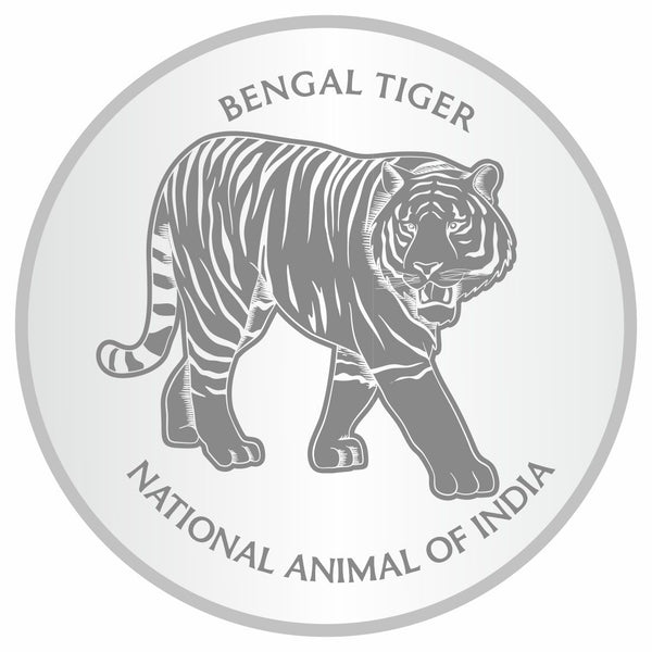 Sikkawala BIS Hallmarked Tiger 999 Silver Coin 10 gm - SKTRCP-10