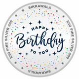 Sikkawala BIS Hallmarked Personalised Birthday 999 Silver Coin 25 gm - SKBDCPCUS-25