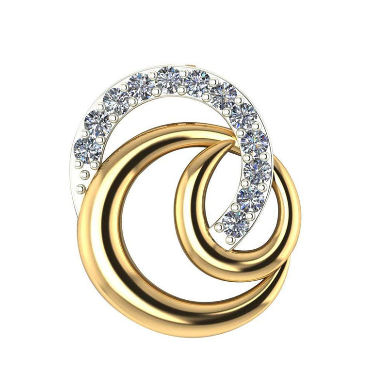 Sikkawala 925 Sterling Silver Gold Plated Silver Celestial Design Locket For Women 3000511-1