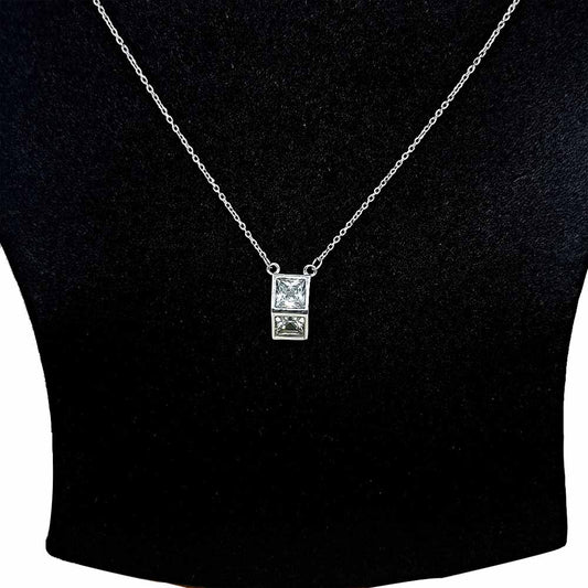 Sikkawala 925 Sterling Silver White Silver Geometric Design Locket For Girls 3000567-1