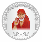 Sikkawala BIS Hallmarked Sai Baba Color 999 Silver Coin 50 gm - SKRCSAICP-50