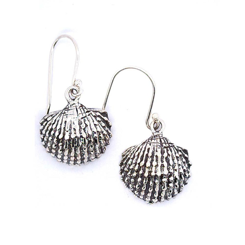 Sikkawala 925 Sterling Silver Oxidised Black Silver Shells Drop Earring For Girls 3000630-1