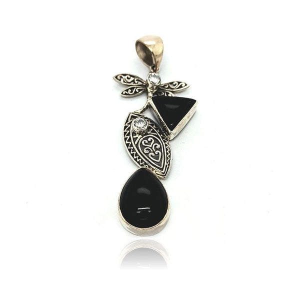 Sikkawala 925 Sterling Silver Oxidised Black Silver Bird Design Pendant For Women 3000763-1