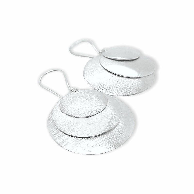 Sikkawala 925 Sterling Silver White Silver Ball Dangle Earring For Women 3000096-1