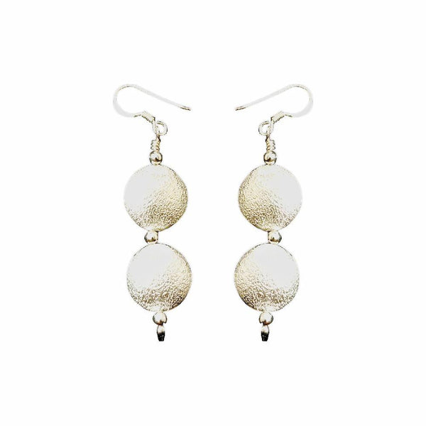 Sikkawala 925 Sterling Silver White Silver Ball Dangle Earring For Women 3000099-1