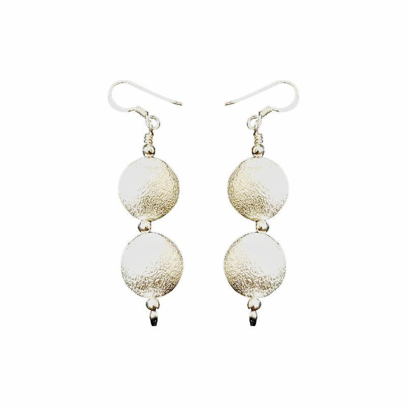 Sikkawala 925 Sterling Silver White Silver Ball Dangle Earring For Women 3000099-1